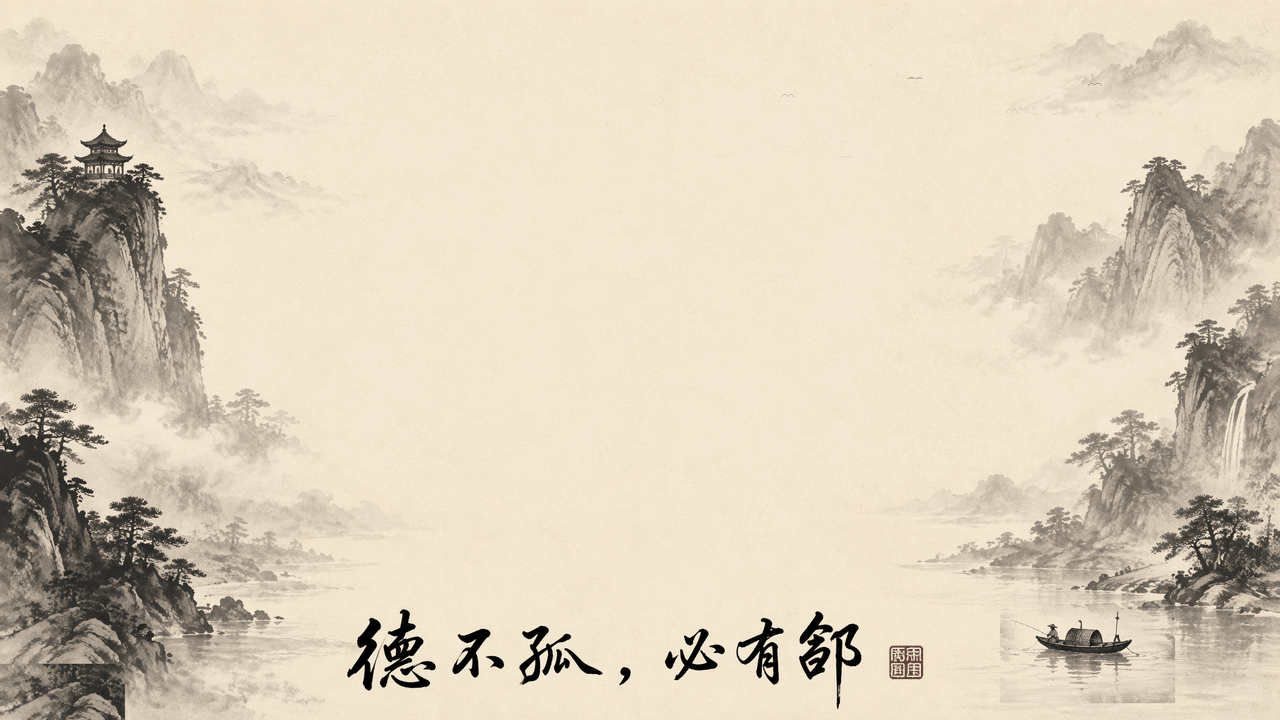 Great People, You & US. 德不孤，必有邻